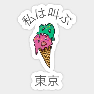 Tokyo I Scream Sticker